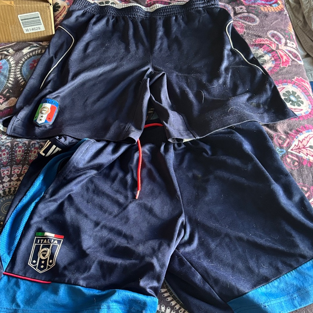Puma Men's Athletic Shorts - Navy and Blue